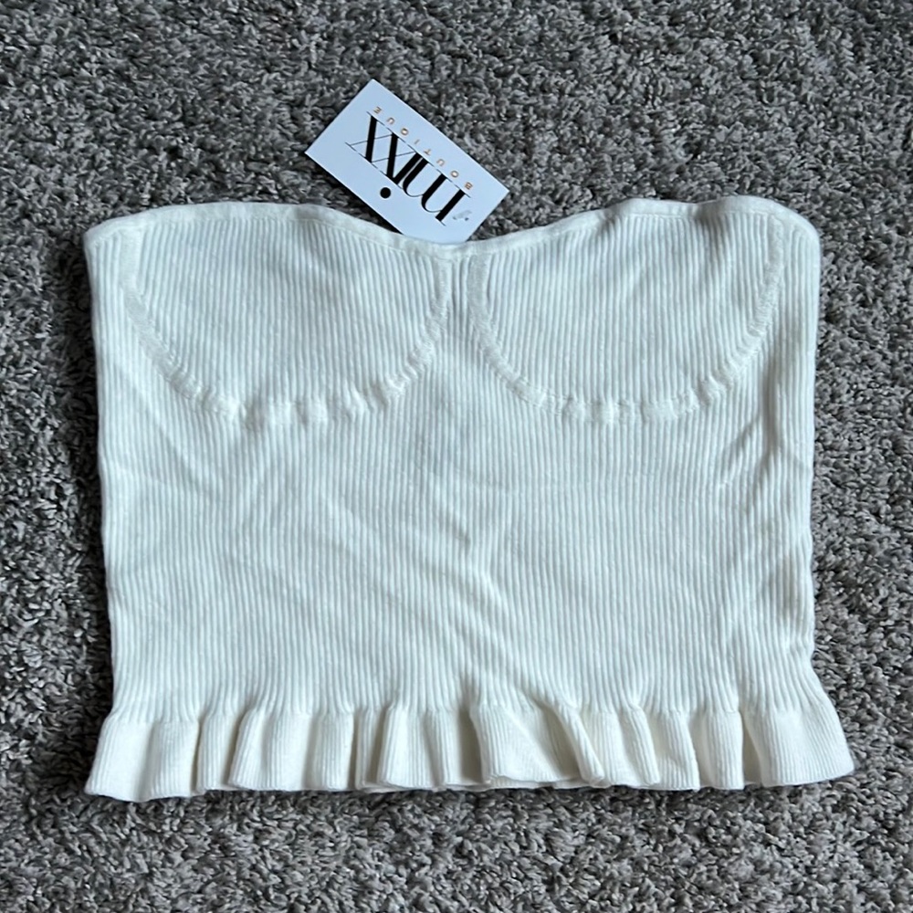 Papermoon Strapless Knit Top